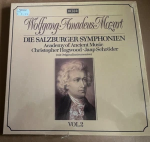 6.35506 Mozart Salzburg Symphonies Hogwood Schroder 3 LP box SEALED - Picture 1 of 2