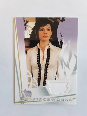 2006 CHARMED DESTINY PIECEWORKS ROSE McGOWAN AS PAIGE BLOUSE COSTUME CARD #PW1 - Image 1 of 2