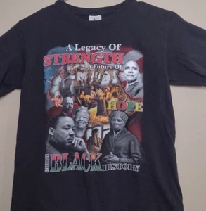 Kobe Bryant Celebrating Black History T-shirt Double Sided Youth Size Small - Picture 1 of 7