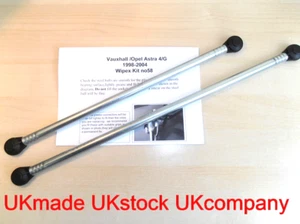 OPEL VAUXHALL ASTRA G Mk4 98-05 + ASTRAVAN 98-06 WIPER MOTOR LINKAGE RODS.UKmade - Picture 1 of 4