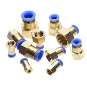 10 PCS Pneumatic Fitting Push in Quick Connector Fittings 4mm 6mm 8mm 10mm 12mm - Picture 1 of 25