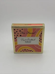 Too Faced PAPAYA POP Fruit Cocktail Blush Duo Full Size 0.22 oz NEW IN BOX (A3) - Picture 1 of 2