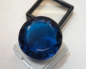 Tourmaline Indicolite Dark Blue Color 78-79 Ct Natural Certified Loose Gemstone - Picture 1 of 8