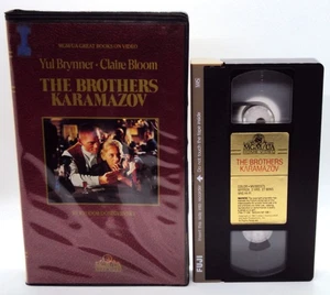 THE BROTHERS KARAMAZOV VHS 1957 Yul Brynner Claire Bloom Russian Epic Family OOP - Picture 1 of 7