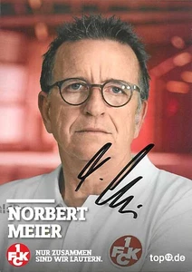 Norbert Meier Original Autogrammkarte 1. FC Kaiserslautern - ca.10cm x 15cm - Bild 1 von 2