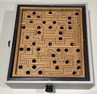 Vintage Wood Labyrinth Maze Game by Cardinal w/Custom Refurbish, No Ball. No Box - Image 1 of 4