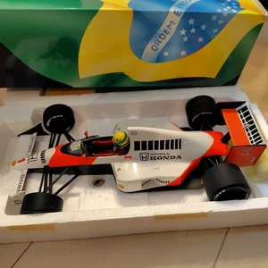 Coche McLaren MP4/5 Minichamps Escala 1/18 Ayrton Senna Número 1 - Imagen 1 de 9