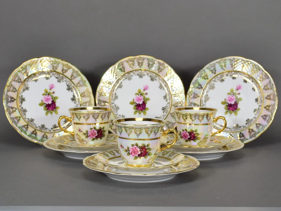 Karlsbad Konvolut Kaffeegedeck  Service coffee plate cup Teller Tasse Porzellan - Bild 1 von 4