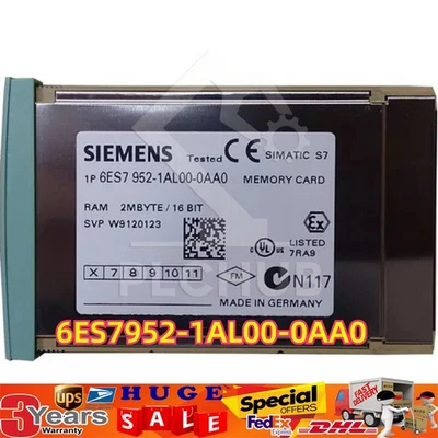 New Siemens 6ES7 952-1AL00-0AA0 6ES7952-1AL00-0AA0 SIMATIC S7 RAM Memory Card - Image 1 of 4