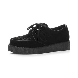 Herren Schnürschuhe Grunge Goth Punk Rockabilly Bordell Creepers Teddy Junge Schuhe Größe - Bild 1 von 26