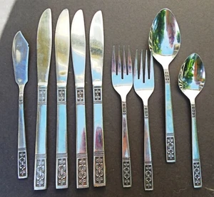 Customcraft cus3 stainless steel mixed lot 11 p knives forks spoons - Picture 1 of 2