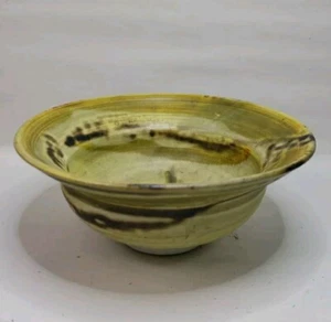 Zamantakis Pottery Decorative Bowl Moss Green Shades Late Century Modern 1980's - Picture 1 of 6