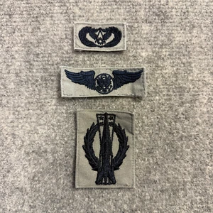 USAF Air Force ABU Grey Enlisted Rank Cloth Insignia Issue Patch, Missle Op. - Picture 1 of 11