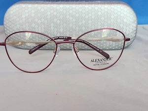 Nuevo marco de gafas para mujer Petite Alexander Amelia metal escarlata 49-16-130 - Imagen 1 de 20