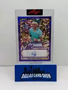2024 Leaf Ultimate Sports #USM-RN1 Rafael Nadal Purple Magazine Autograph /7 - Picture 1 of 2