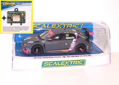 Scalextric C4317 Honda Civic Type R + Decoder für Carrera® 132 Digital - 1:32 - Bild 1 von 4