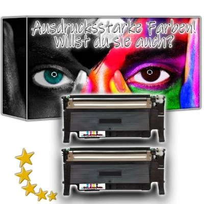 ECL SHOP.DE 2x Toner Kassette BLACK komp.zu CLT-K4072 für HP SAMSUNG CLX-3185