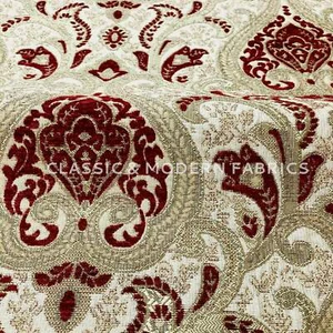 3 COLORS / Versailles Damask Brocade Chenille Woven Jacquard Fabric - Picture 1 of 22
