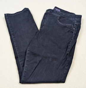 Not Your Daughters Jeans Janice Legging Mid Rise Stretch NYDJ Dark Wash Size 12 - Picture 1 of 17