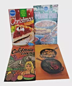 Lot of 4 Cookbook Mags 2 Pillsburys California Cooking Cast Iron Classic Recipes - Foto 1 di 22