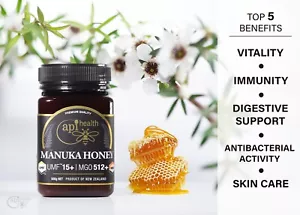 Manuka UMF 15+ (MGO ≥ 514) 100% Pure New Zealand Honey 1.1 lb (500g) - Picture 1 of 8