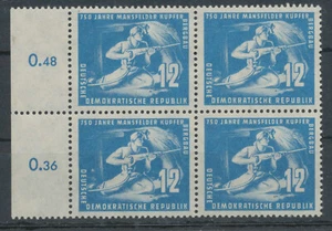 DDR Michel No. 273 c ** postfrisch geprüft Schönherr VP Viererblock Seitenrand - Bild 1 von 2