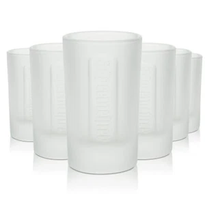6x Jägermeister Shotglas 4cl Kurze Stamper Schnaps Gläser Frosted Geeicht Gastro - Bild 1 von 5