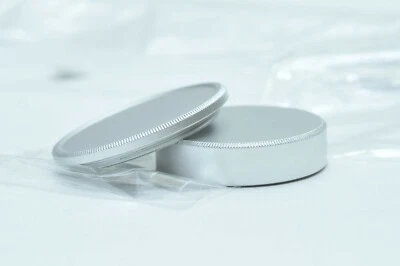 L39 M39 39mm Screw-on Metal Body and Rear Lens Caps silver for Leica Leitz LTM - Image 1 of 4