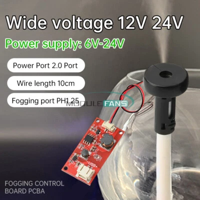 DC6-24V Humidifier Mist Maker Driver Circuit Board Ultrasonic Atomization Module - Image 1 of 4