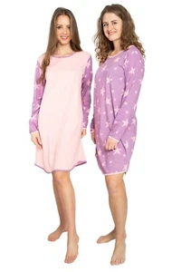 Consult-Tex Damen Nachthemd Kurzarm 2er Pack Nachtwäsche, Schlafkleid, Big-Shirt - Bild 1 von 8