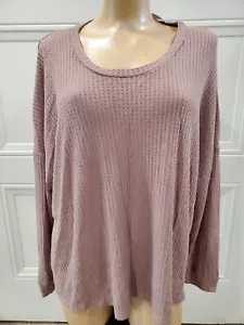 NEW Charlotte Russe Lilac Purple Long-Sleeve Stretchy Knit Shirt for Women 4XL - Picture 1 of 7