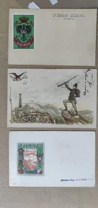 ALPINI-LOTTO 3 CARTOLINE-C75-167 - Picture 1 of 1