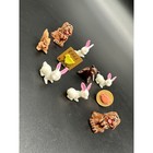 Vintage Dollhouse Miniatures Animals Squirrel Rabbit Bear Game Pieces Crafting