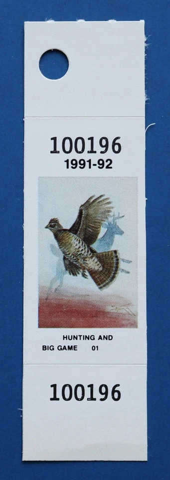U.S. (NYHB10) 1991-92 New York Hunting & Big Game Stamp (MNH) - Image 1 of 1