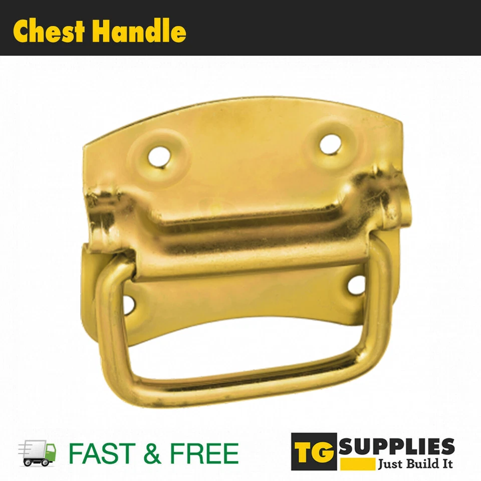 Steel Chest Handle Pull Handles Heavy Duty Sturdy Chest Handles Toolbox Door  - Image 1 of 1