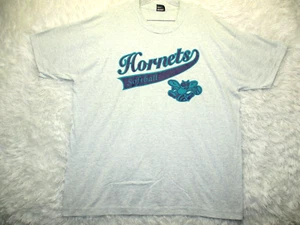Hornets Softball Shirt Adult Size 2XL XXL Local Team Gray Sport T Shirt Tee - Picture 1 of 13