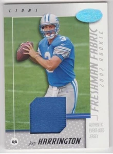 2002 Leaf Certified Joey Harrington Freshman Fabric Rookie Jersey RC #/800 - Picture 1 of 1