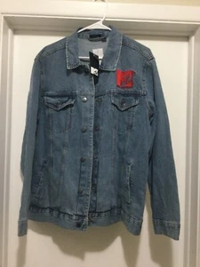 MTV Music television Denim Jean jacket new With Tags Size Large - Picture 1 of 6