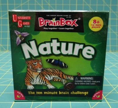 University Games BrainBox Memory Game Nature Edition Ages 8 and Up - Image 1 of 4