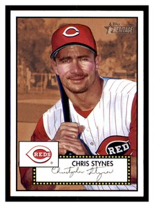 2001 Topps Heritage #244 CHRIS STYNES Cincinnati Reds