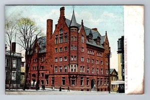 Providence RI-Rhode Island Y.M.C.A edificio cartolina ricordo d'epoca - Foto 1 di 2