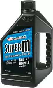 Maxima Racing Oil Super M 2-Stroke Motorcycle, ATV Premix Oil | 1 Liter | 20901 - Picture 1 of 3
