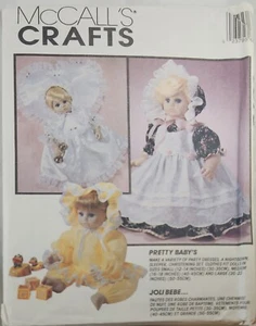McCalls Pattern 6875 pretty baby doll party dresses nightgown sleeper uncut - Picture 1 of 2