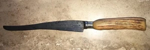 Antique IXL Geo. Wostenholm & Son  Carbon Steel 14” Knife Stag Civil War Era - Picture 1 of 12