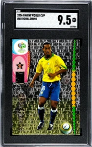 PANINI Soccer Card RONALDINHO Brasil # 60 World Cup Germany 2006 SGC 9,5 MINT+ - Bild 1 von 2