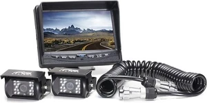 7"Backup Camera System (2 Camera) with Quick Connect Kit for Semi, Trailers, RVs - Picture 1 of 8
