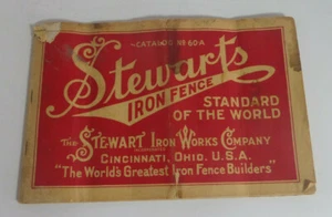 Stewart's Iron fence catalog #60A 1900-20's? United stated motor turck ad - Picture 1 of 5