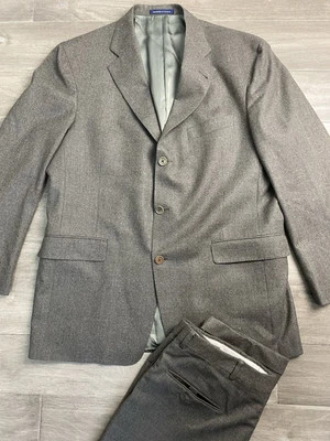Traje Daniel Cremieux Hombre Talla 42R Blazer Chaqueta Vestido Pantalones 36x31 Lana Plisada Foto 1 de 4
