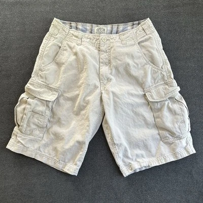 Pantalón Corto de Carga Para Hombre Talla 32 OTB Una Marca Resistente 12" Entrepierna Piedra Beige Mezcla de Algodón Foto 1 de 4