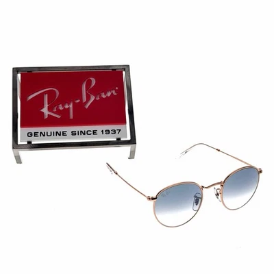 雷朋圆形金属太阳镜玫瑰金/透明蓝色毕业 47 毫米 — 第 1/4 张图片